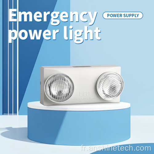 Lumière de secours à double tête LED 2*3W